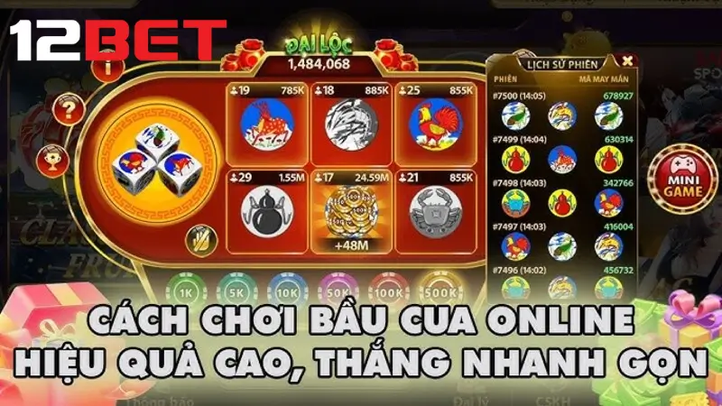 Cách chơi bầu cua chuẩn tại 12bet